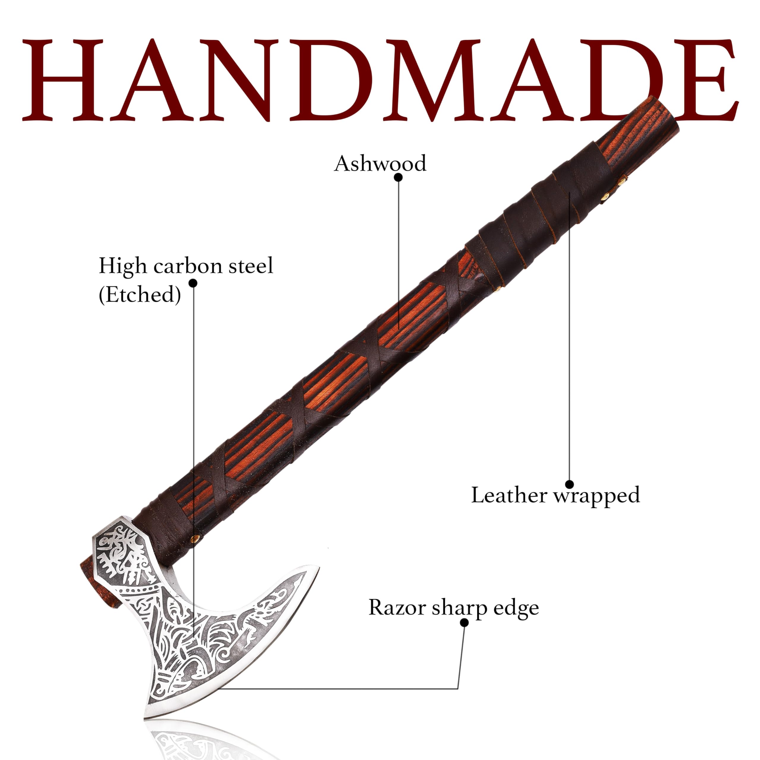 RINALDI Hand Forged Italian Calabria Axe 330n000m