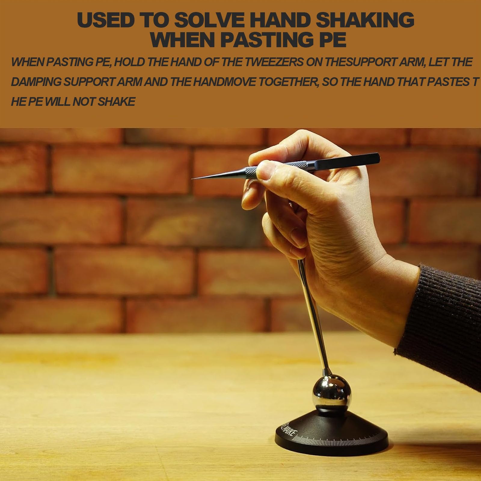 Stabilizator ręczny do modelarstwa, ergonomiczny uchwyt obrotowy o 360°, redukujący drżenie rąk, do precyzyjnego rzeźbienia i projektów DIY.