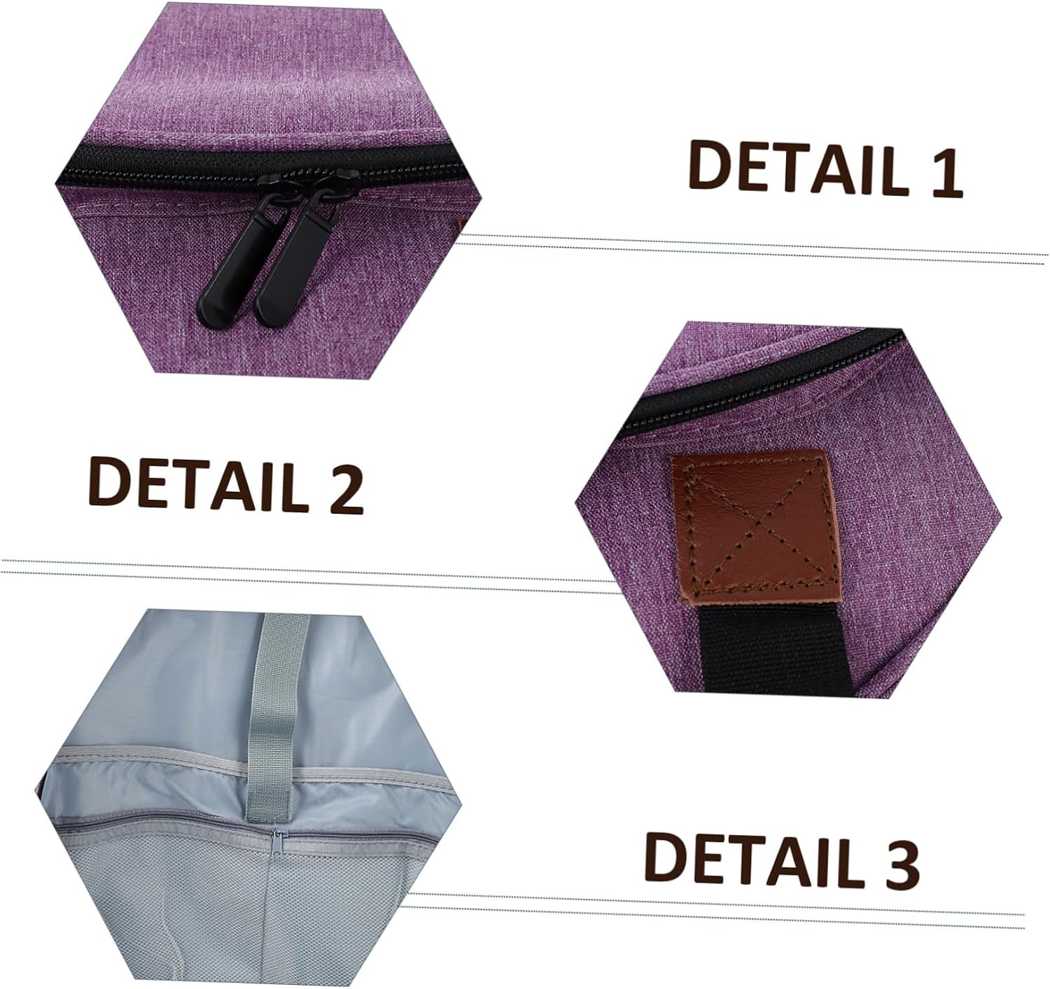 SEWACC 1pc Storage Bag Hand-held Yarn Organizer for Knitting Tools Embroidery Pouch for Yarn Balls and Accessories Portable Carrying Case Purple