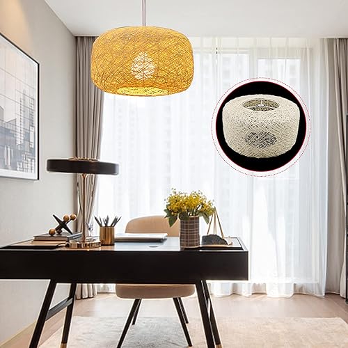 Miniatura 4 de Lámpara colgante de ratán tejida a mano, lámpara de ratán natural, lámpara colgante de mimbre, lámpara colgante de ratán, lámpara colgante ajustable