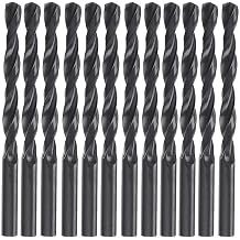12PCS, 7/64" Black Finish, Drill Bits, M2 High Speed Steel