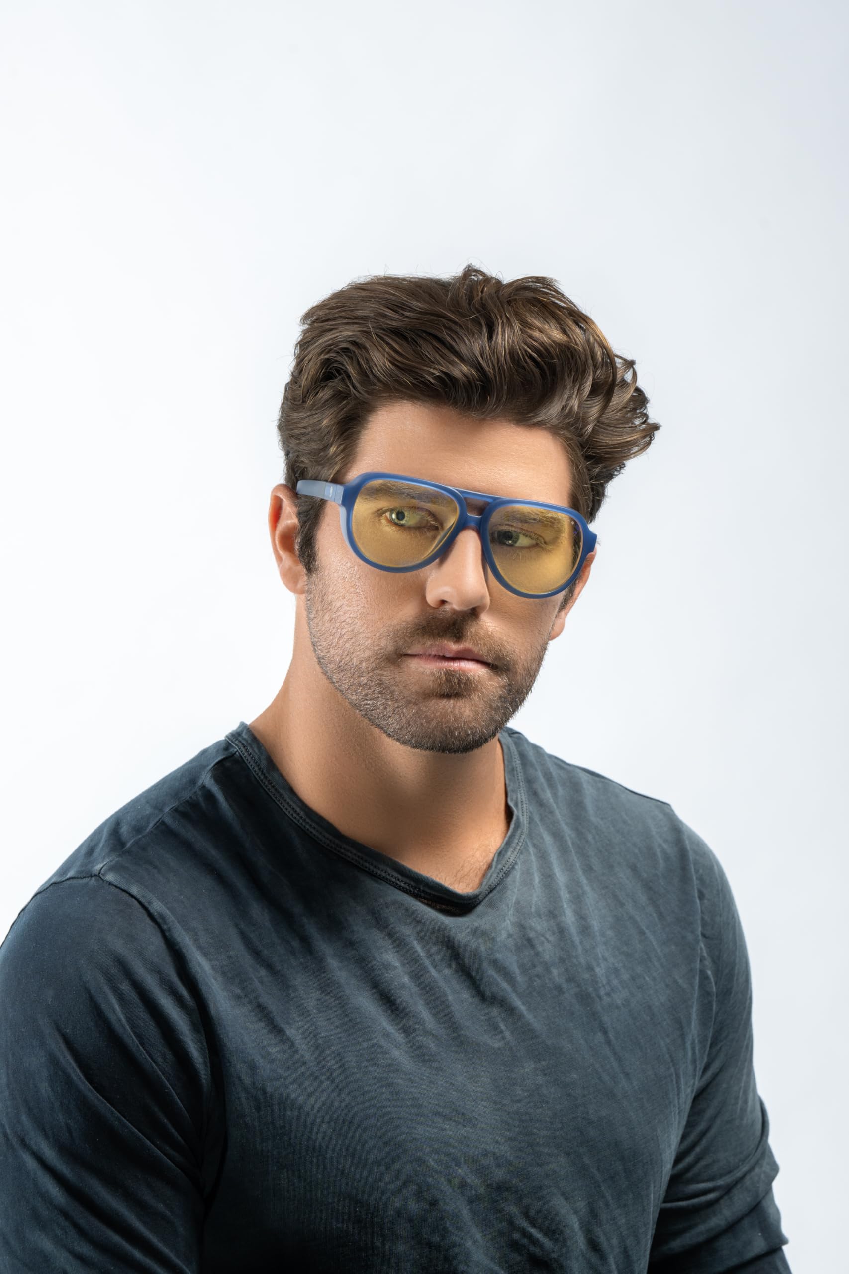 Gunnar x Alienware - Lunettes de jeu et d'ordinateur Roswell - Protection contre la lumière bleue pour soulager la fatigue oculaire et les yeux secs