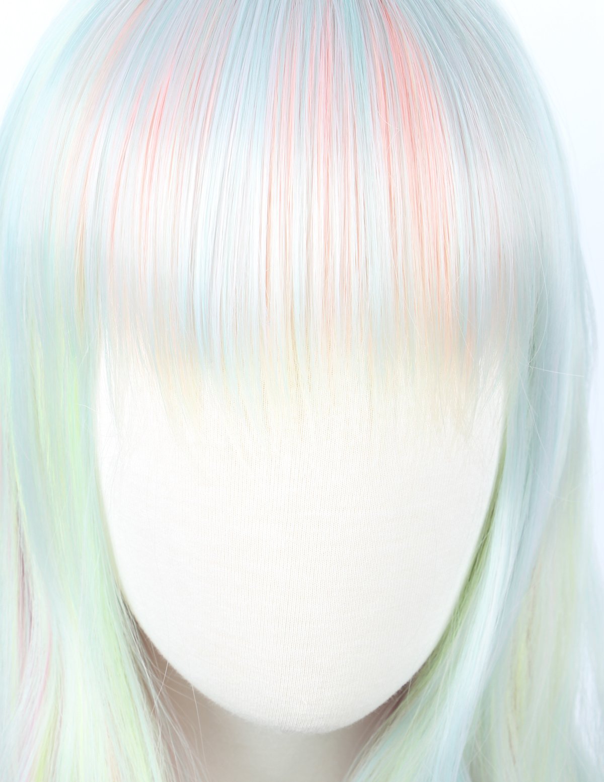 Linfairy Womens Blonde Wig Costume Cosplay Wig + 50cm Ponytail: long ombre
