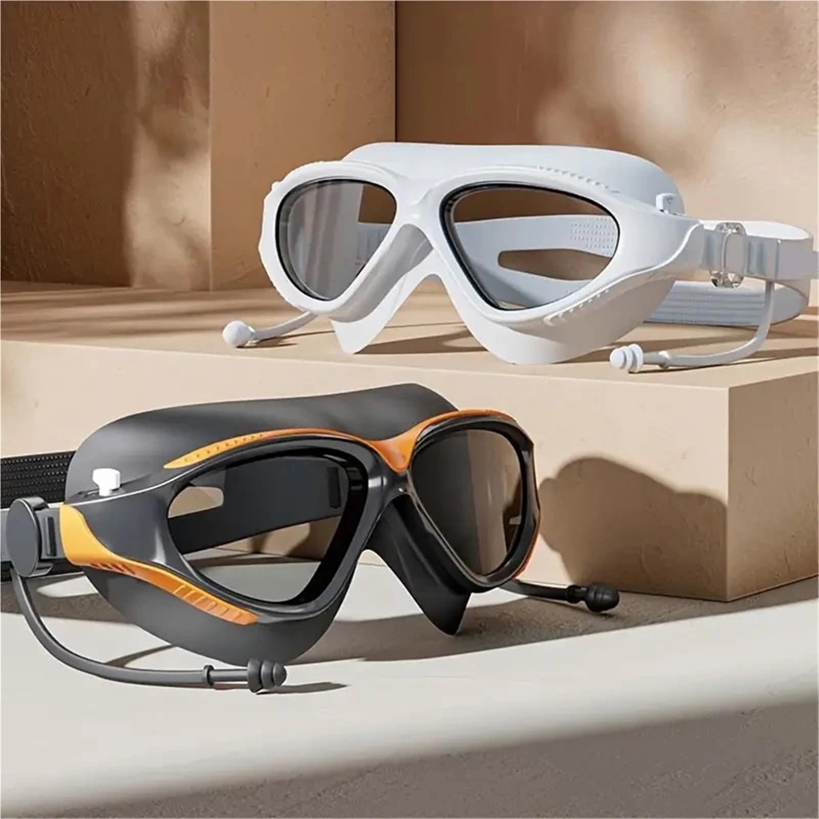 Occhialini da Nuoto Occhialini da Nuoto Professionali for Adulti con Lenti antiappannamento for Uomo e Donna, Impermeabili, Regolabili, in Silicone per Adulti Adolescenti