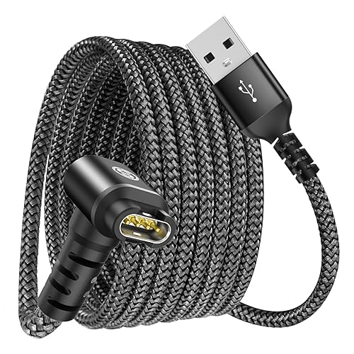 Miniatura 11 de Garmin - Cable cargador de reloj en ángulo recto [2 unidades, 4 pies] compatible con Garmin Fenix 5 5S 5X 6 6S 6X Plus Pro 7 7S 7X 8, Forerunner 945