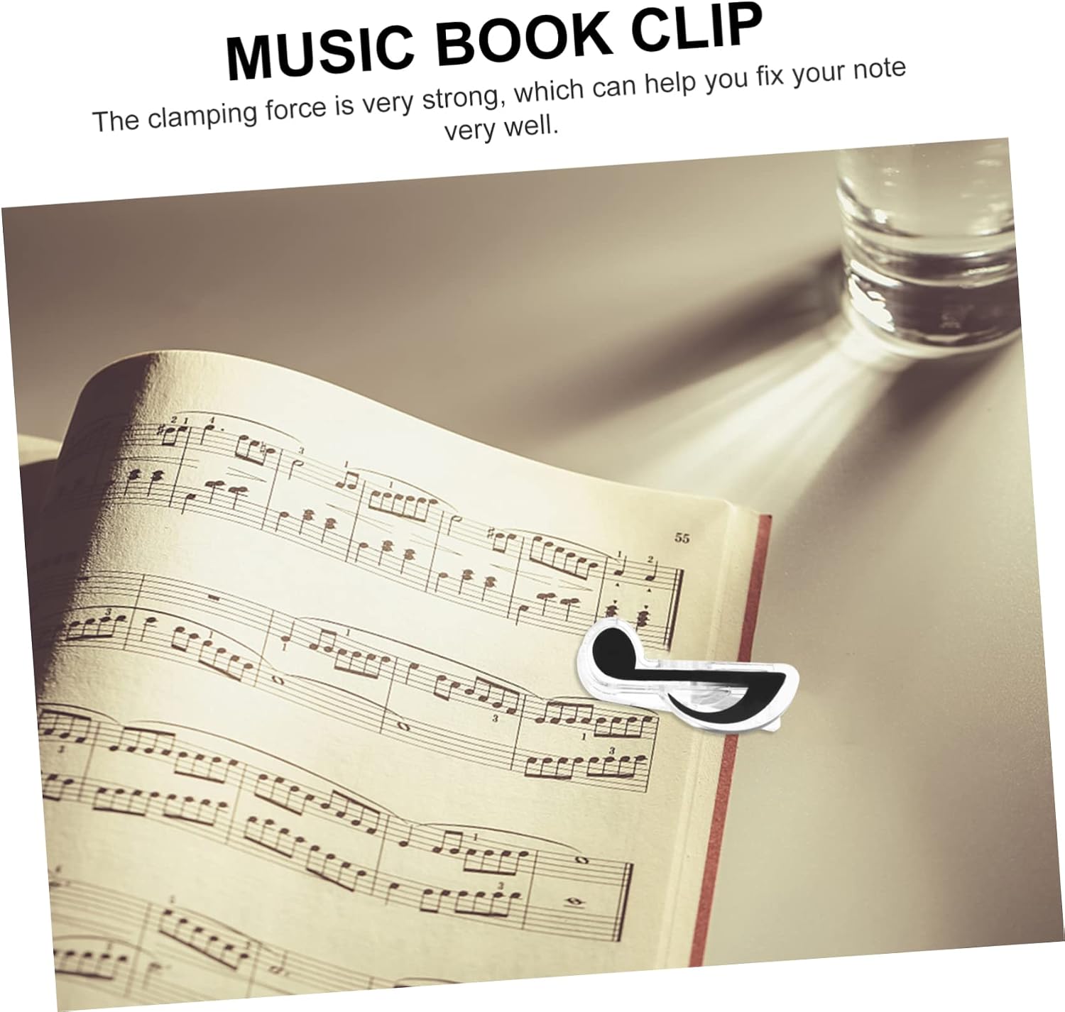 18pcs Music Note Clips Creative Treble and Eighth Note Sheet Music Holders Design for Easy Clipping and Organizing Scores for Musicians and Students image 4