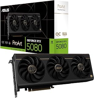 ASUS ProArt RTX 5080 16GB GDDR7 Graphics Card with USB-C and Compact 2.5-Slot Design