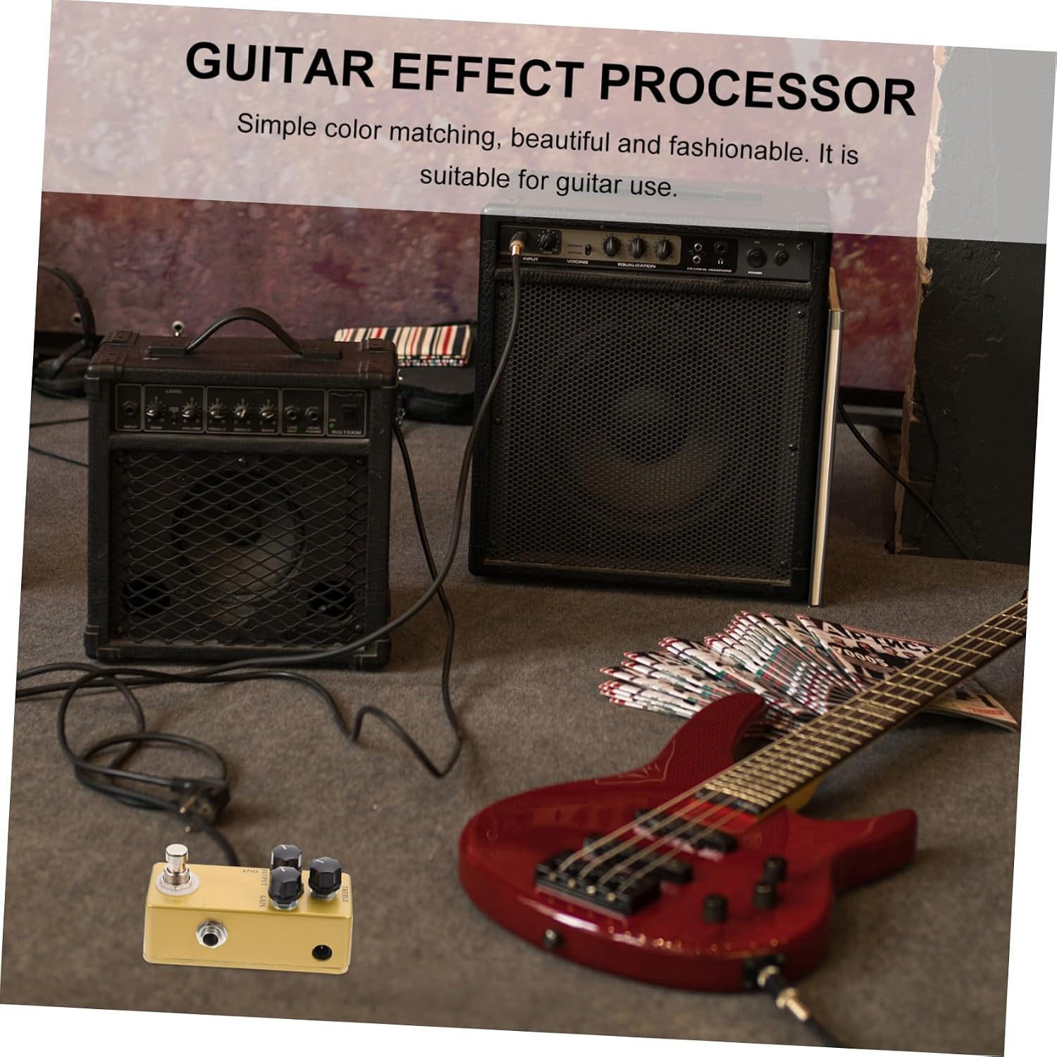 BESPORTBLE Effect Guitar Fuzz Pedal for Electric Guitar Mini Effect Pedal Blues Effector Accessory