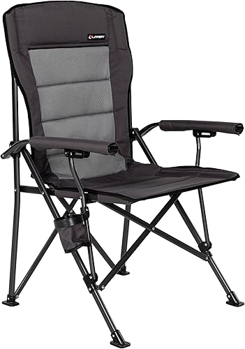 Lippert Scout - Silla plegable para exteriores, plegable, marco de tubo de acero, poliéster 600D, revestimiento de PVC resistente a los rayos UV y