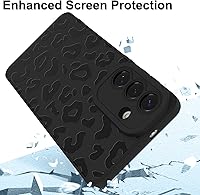 Vista 4 de Funda para Samsung Galaxy S26, diseño de leopardo de lujo para mujeres y hombres, protección completa de la cámara estética a prueba de golpes, Negro