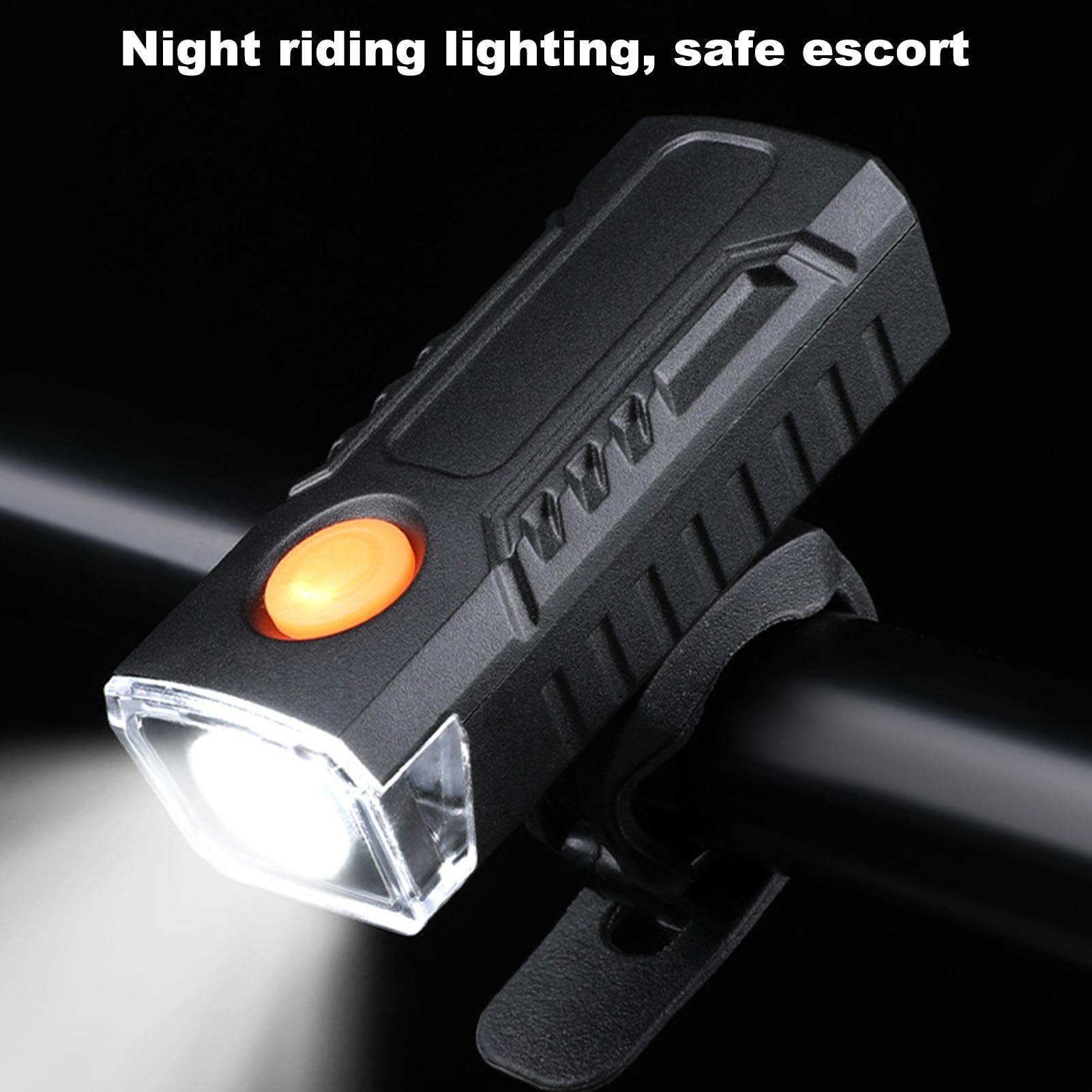 LED-Fahrradscheinwerfer – Fahrradbeleuchtung mit integriertem wiederaufladbarem Akku für Radfahren auf Straße und Berg, Sicherheitslicht mit hoher Helligkeit für Nachtfahrten und