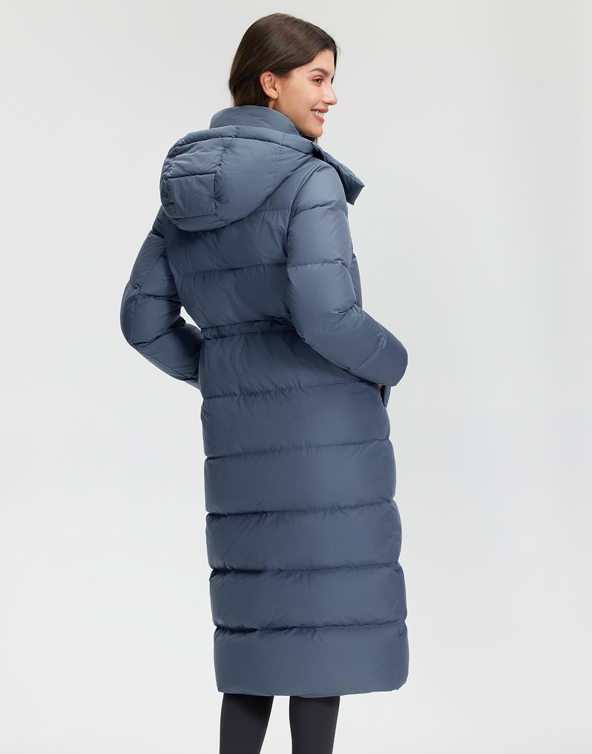 Pioneer Camp Women's Thickened Long Down Jacket 650+ Fill Power Puffer Jacket Winter Coat Parka Jacket with Hood - Image 2