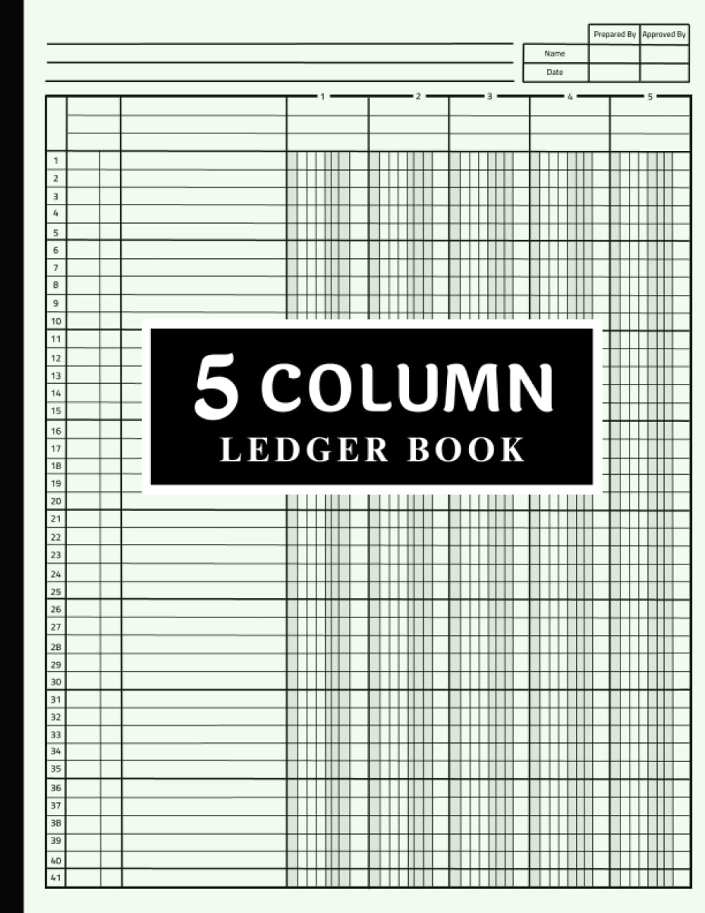 5 Column Ledger Book Ledger Books for Bookkeeping 5 column Accounting Ledger Book