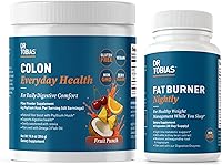 Vista 1 de Dr. Tobias Colon Everyday Health & Fat Burner Nightly - Bebida diaria de fibra y apoyo para el metabolismo nocturno - Ayuda a frenar los antojos