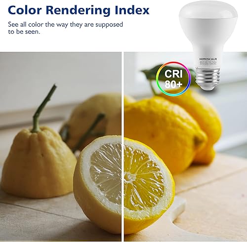 Miniatura 4 de BR20 Bombilla LED regulable 3000 K, blanco cálido, 7 W, 50 W, 60 W, equivalente a 750 lm, base E26, bombillas de inundación para iluminación de