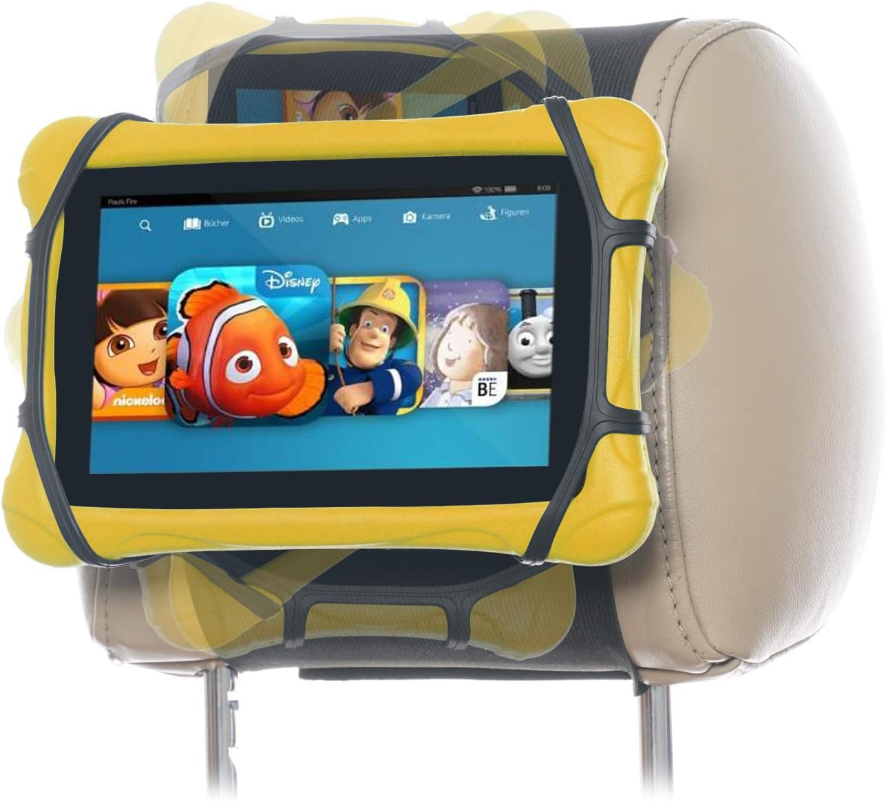 Car Headrest Holder Car Headrest Mount Silicon Holder for 7-10 Inch Fire Tablets