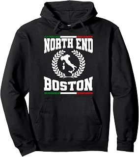 The North End Boston Italian Heritage Flag Mass Souvenir Pullover Hoodie