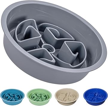 AVERYDAY Slow Feeder Dog Bowls for Large Breeds Fits Raised Feeding Station, Puzzle Dog Food Bowls to Slow Down Eating, Dogs Feeding Bowl with Non-Slip, Slows Feeder Pet Bowl for Wet and Dry Food