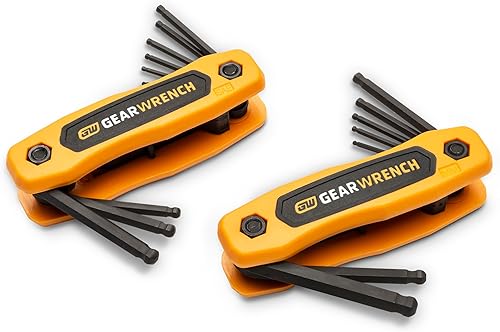 Miniatura 3 de GEARWRENCH Juego de llaves hexagonales plegables SAE/métricas de 17 piezas - 83511