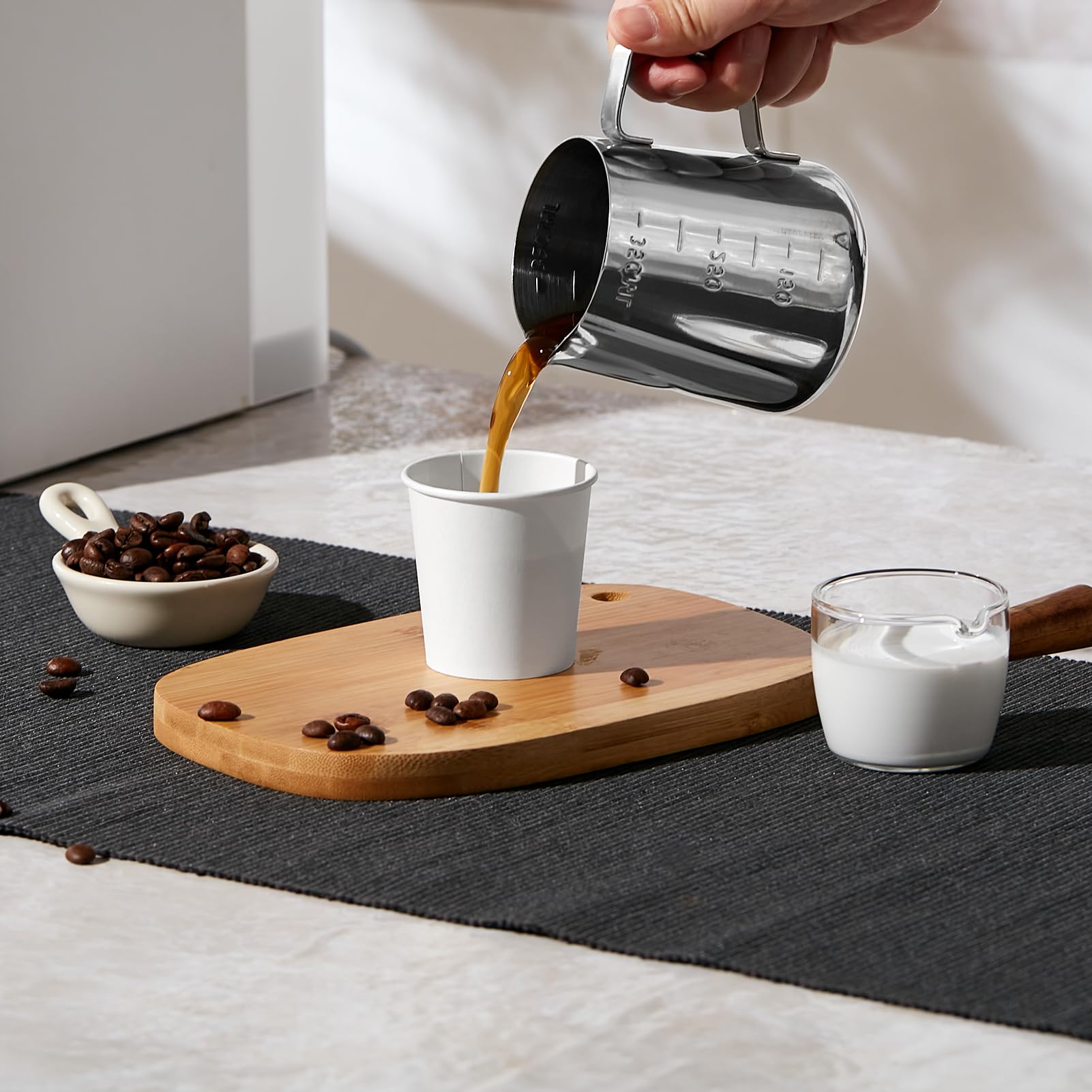 300 White Coffee Cups - Disposable Paper Cups -2 300 White Coffee Cups - Disposable Paper Cups -2