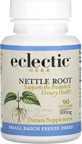 Eclectic Institute Raíz de ortiga fresca cruda liofilizada, 90 Cápsulas vegetales sin OMG 250 mg