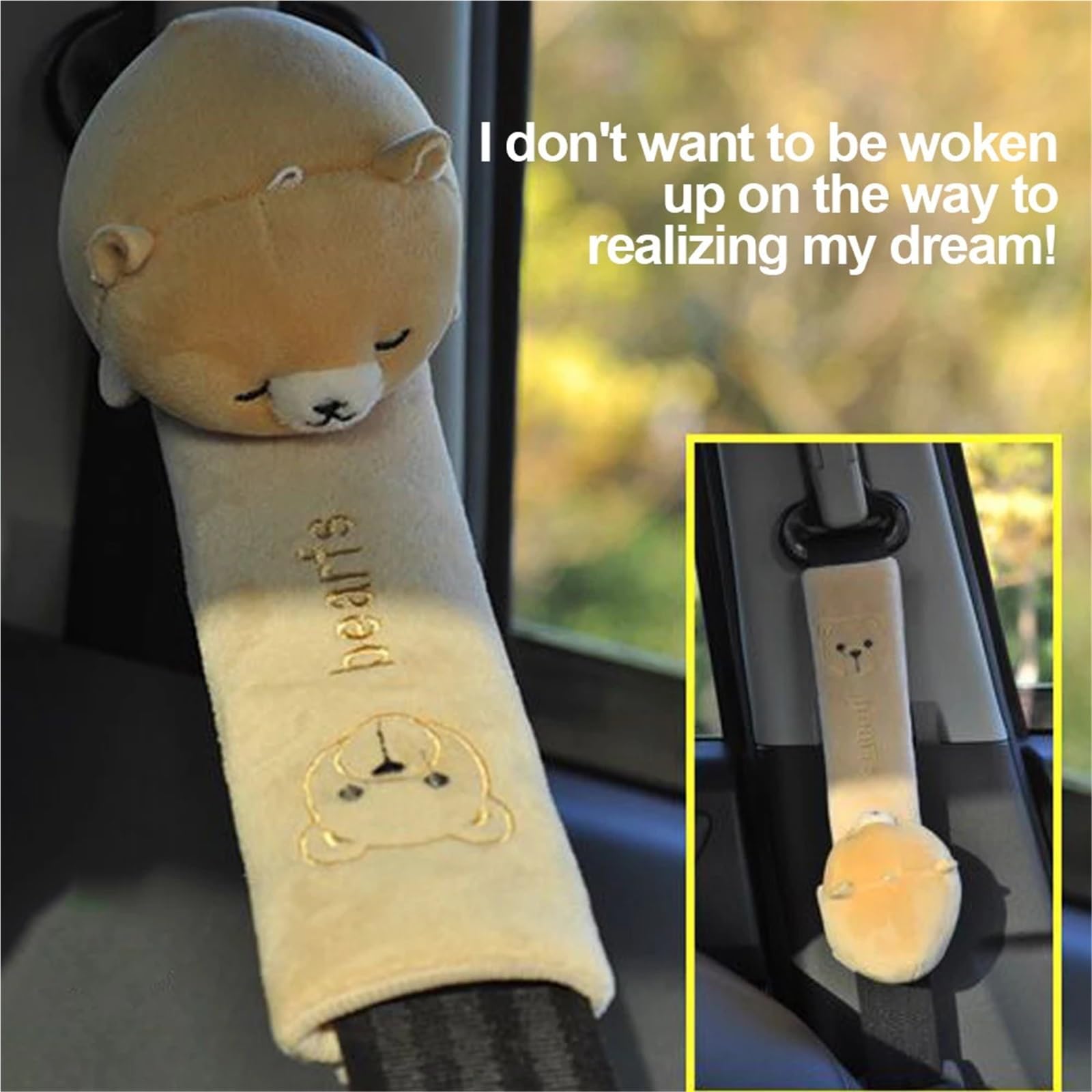 Protector Cinturon Coche Accesorios for cinturón de seguridad de animales, almohadillas for cinturón de seguridad de coche, almohadilla de correa Universal, funda de cojín, Protector de cinturón de se