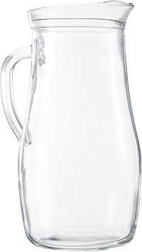 Lav Misket Tekli Sürahi, 1.8 L Hacim, Cam, Beyaz