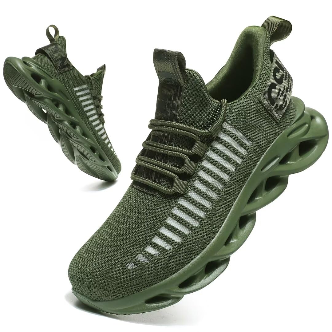 Jakcuz Women's Lace Up Walking Shoes Breathable Ultra Lightweight Sport Casual Ladies Girls Fashion Platform Sneakers