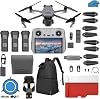 DJI Mavic 3 Pro with Fly More Combo DJI RC, Flagship Triple-Camera Drone with 43 CMOS Hasselblad Camera, with 3 Batteries, Charging Hub, 128 GB Micro SD Card Landing Pad, Waterproof Backpack and More