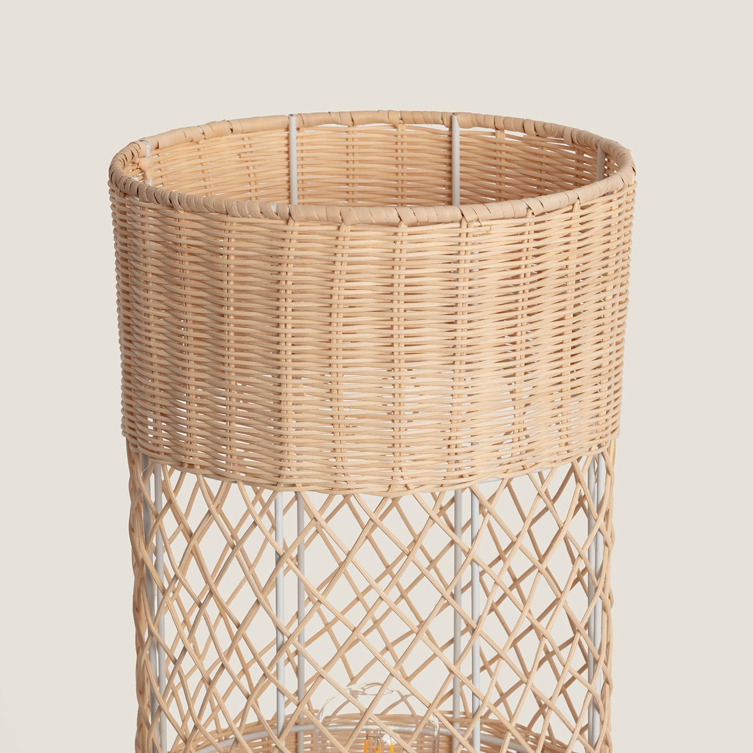 LEDKIA Lampadaire Rotin Rubra Naturel