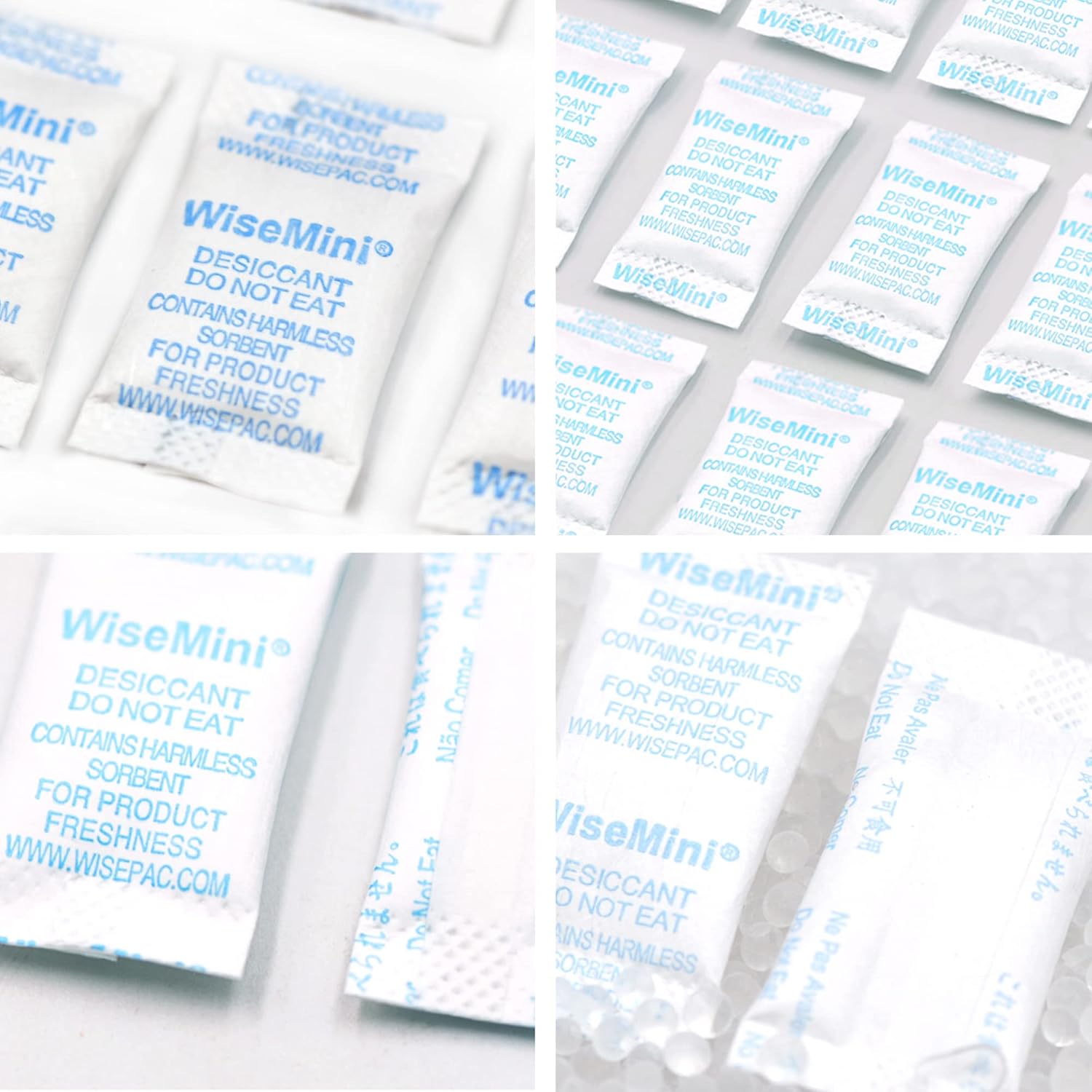 Wisesorb Silica Gel Packets, 0.5 Gram 22000 Silica Packets, Food Grade Dessicant, Dessicant Packs, Silica Gel for Food, Moisture Packets for Food Storage