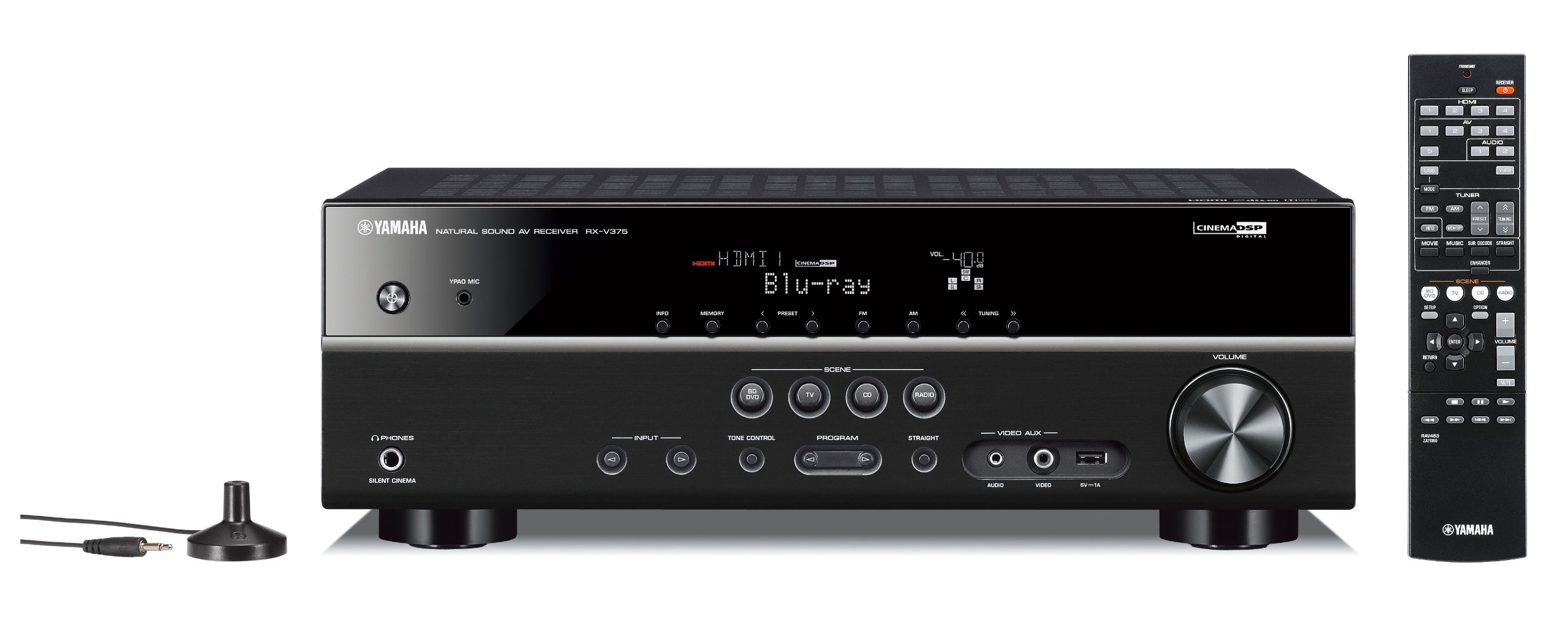 ヤマハ ステレオ RX-V375 Yamaha Av Receiver Rx-V375 (Black) : Amazon.in: Electronics