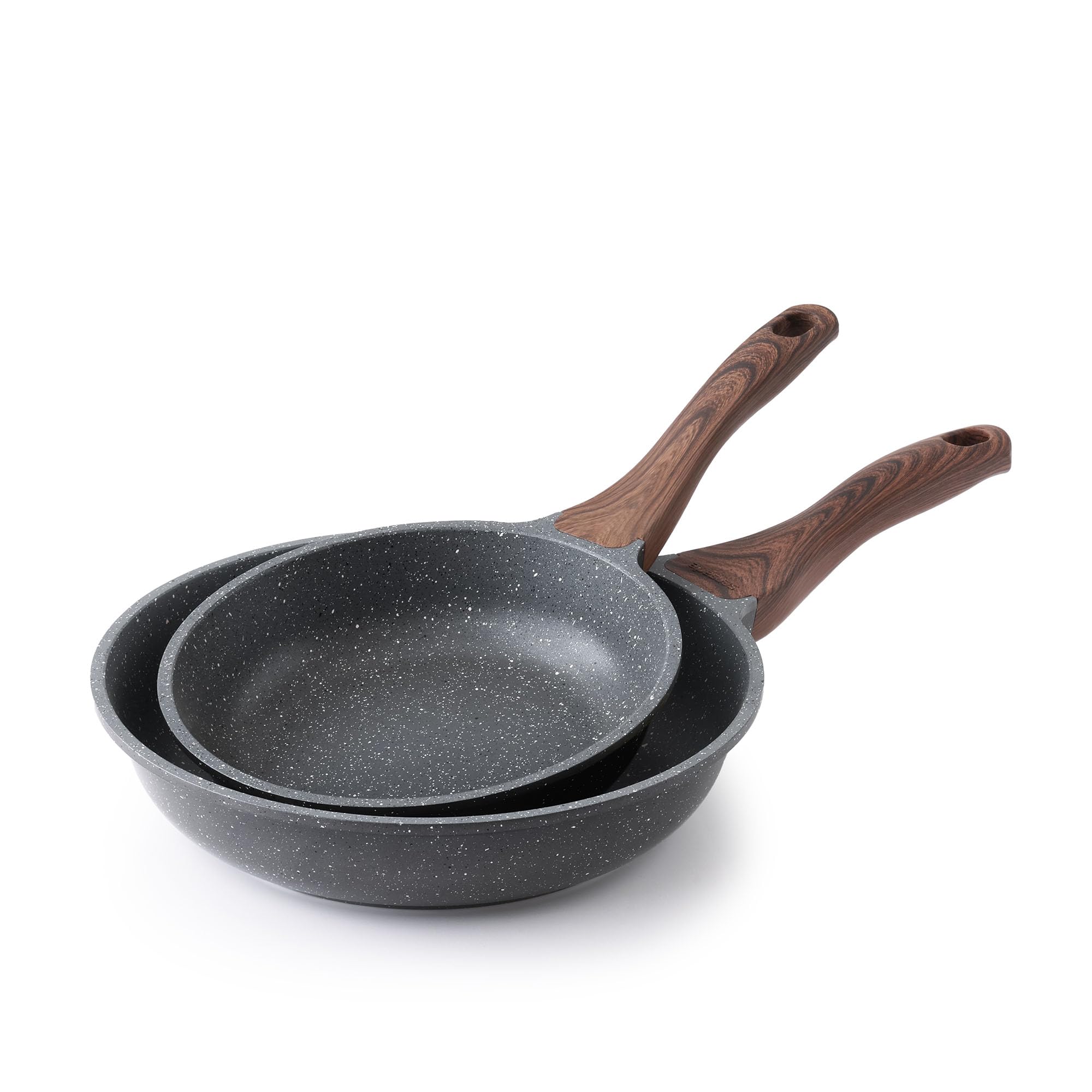 SENSARTE Nonstick Frying Pan Skillets, 8+10 Inch Set