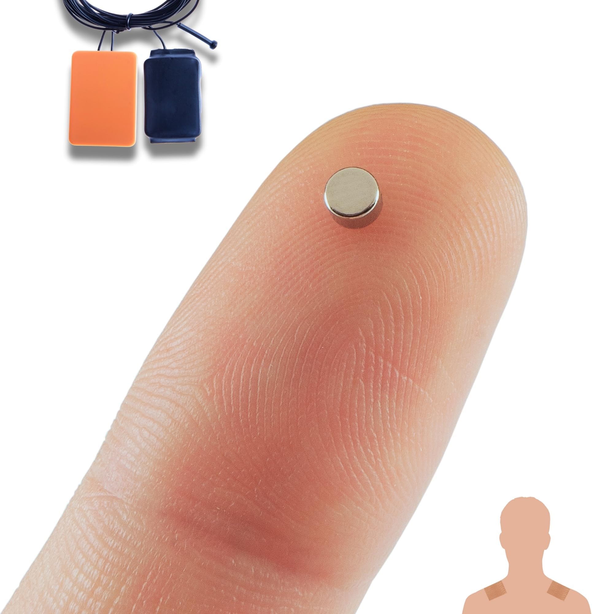 PingaOculto Spy Earpiece GSM Wireless Earphones Invisible Hidden Mini Headset Exam SIM Card Microphone Adhesive Strips - Secret Earphone Micro Listening Device in Ear Cheating (Spy Earpiece Nano V6)