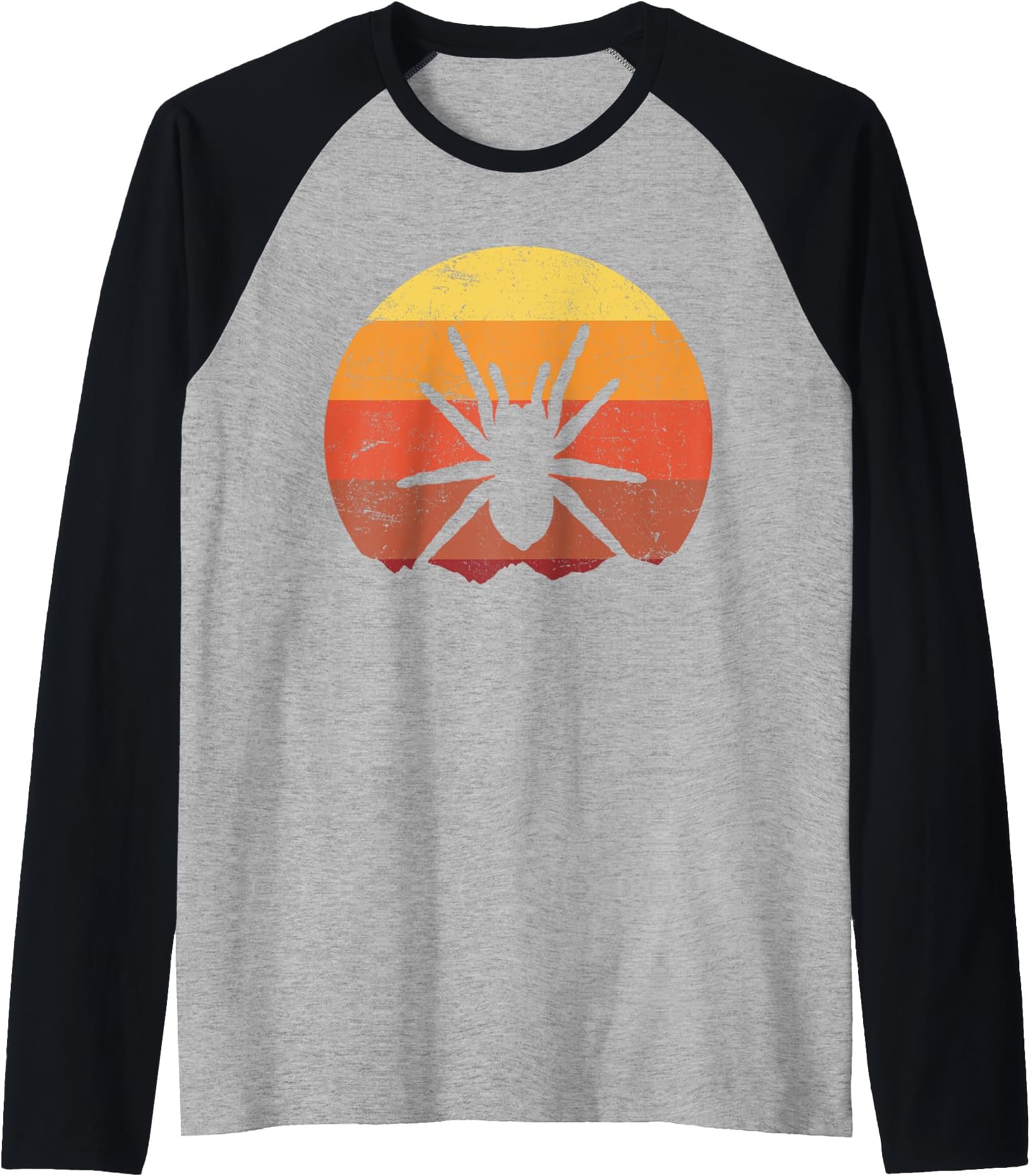 Spider Retro Vintage Gift Raglan Baseball Tee