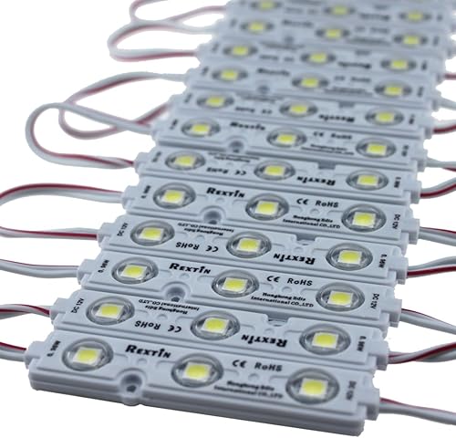 Miniatura 3 de Rextin Super brillante 200pcs 3 LED módulo blanco 5050 SMD 66-72LM cada módulo impermeable luz decorativa para letreros publicitarios con cinta