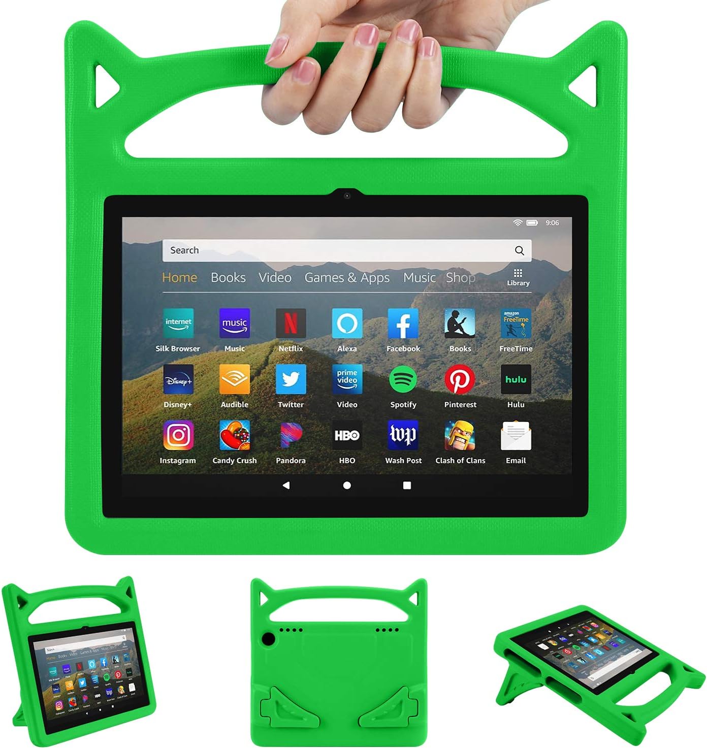 8 in Tablet Case for Kids, Ubearkk Kids Friendly Light Weight Shock Proof Back Cover Compatible 8" Display Tablet 10th/12th Generation 2020/2022 Release, NOT Fit Samsung tab, iPad, Onn tab