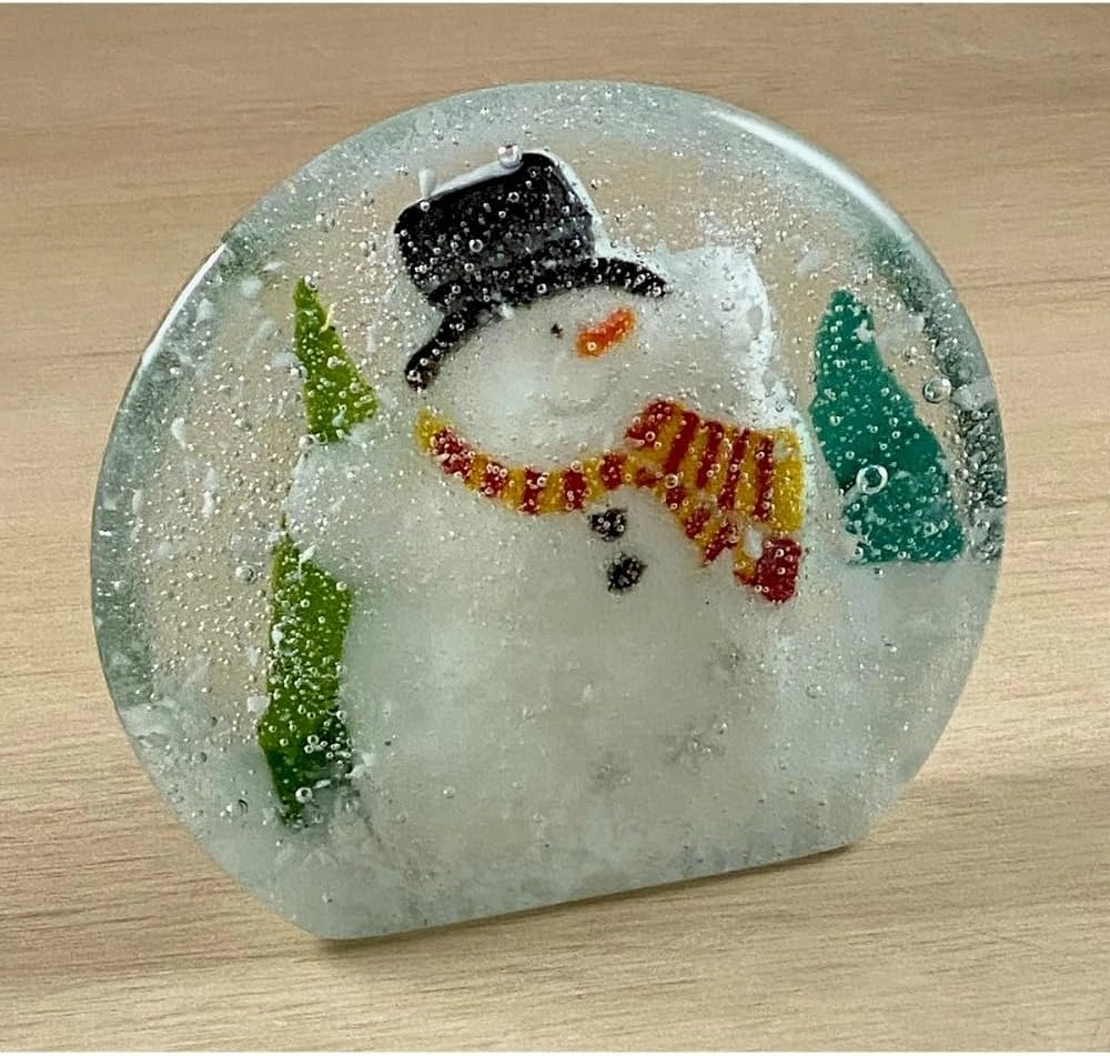 6.5"RD.-Deep 2.25" Vertical Paperweight Mold Glass Fusing