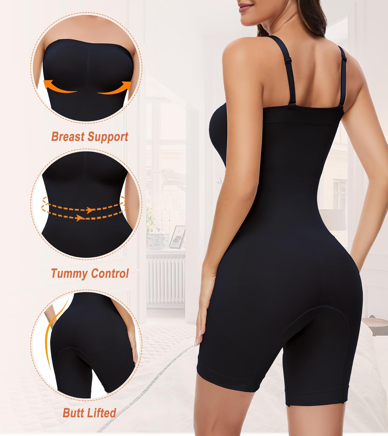 Strapless Shapewear Bodysuit for Women Under Dress Tummy Control Butt Lifter Full Body Shaper - Image 3