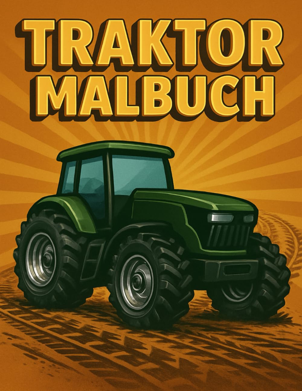 Coole Traktoren zum Ausmalen: Großes Malbuch mit starken Maschinen für Kinder von 4–10 Jahren (Traktor Malbuch)