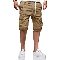 JACKETOWN Pantaloncini Uomo Pantaloncini Cargo Uomo Bermuda in Cotone Pantaloni Casual