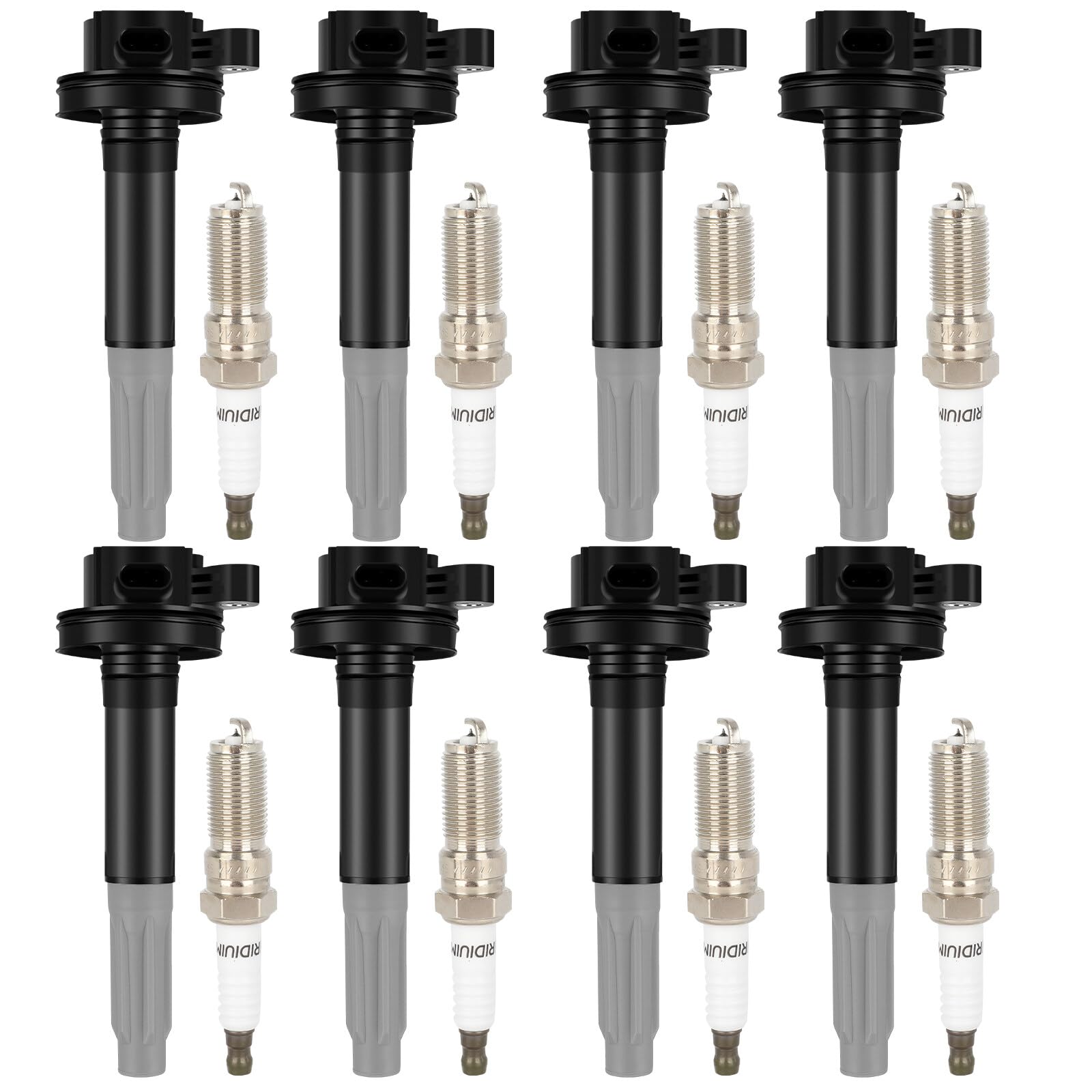 eccpp uf824 8 ignition coils with 8 iridium spark plugs for ford for f-150 for mustang 2016 2017 v8 5.0l uf824 uf824t dg561