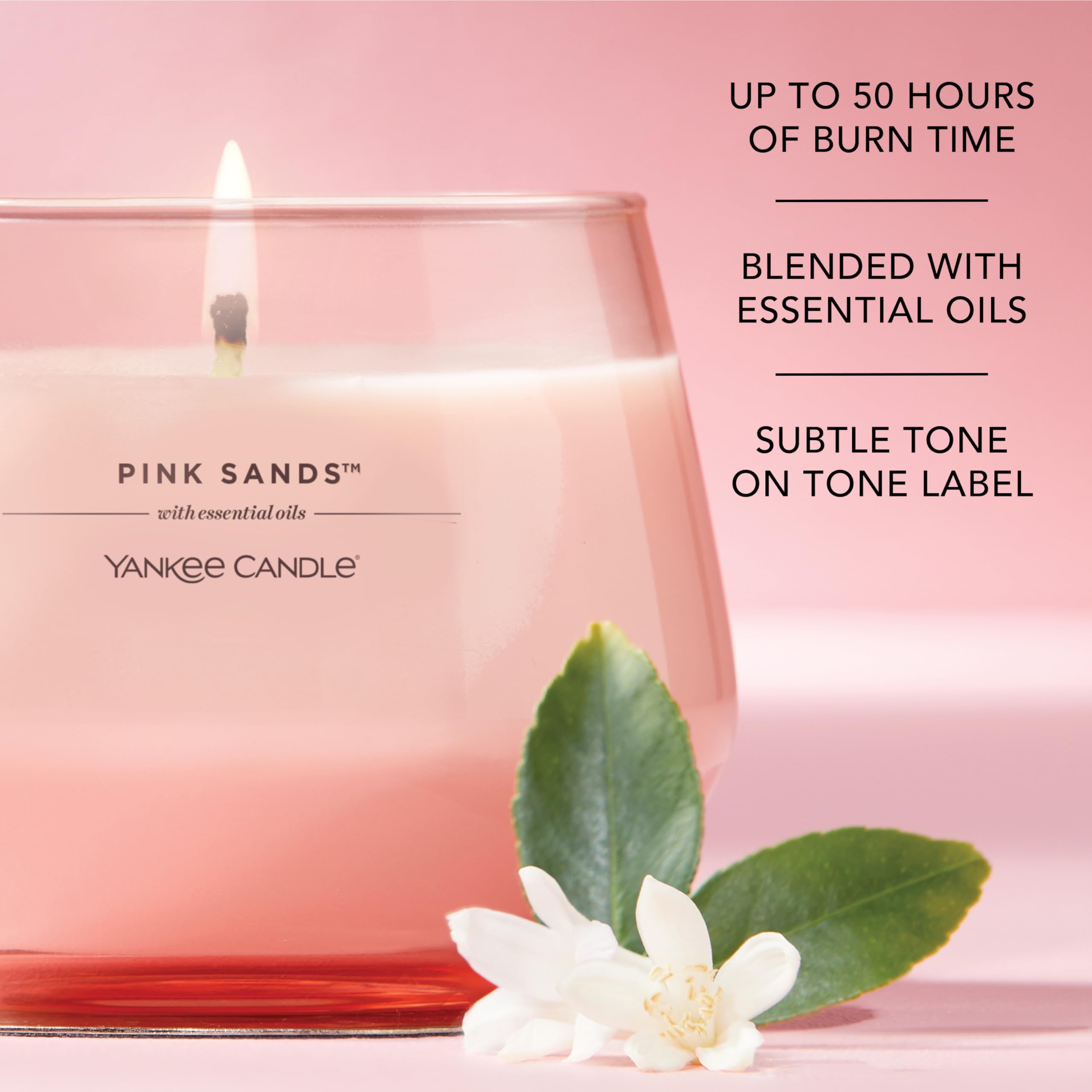 Yankee Candle Studio Scented Candle, Pink Sands, 8 cm x 10 cm - Image 4