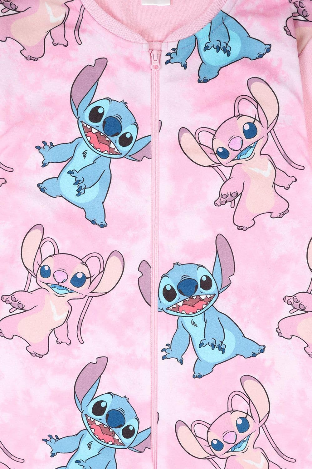 Disney Lilo et Stitch Stitch & Angel Grenouillère en polaire rose pour enfant