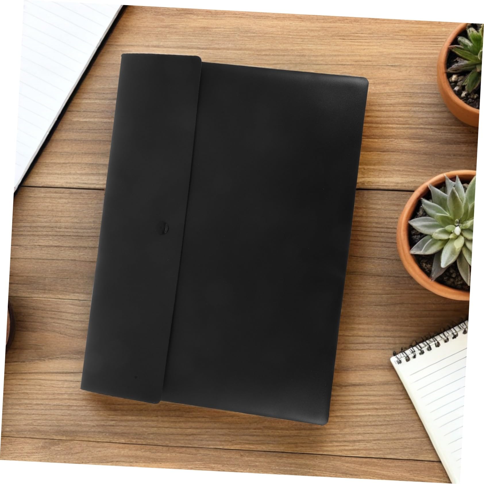 10 Pezzi Documenti con Bottone Buste Plastica Impermeabili per Ufficio e Scuola Organizer Grande Capacità con Chiusura Scatto Custodia Documenti Multiuso