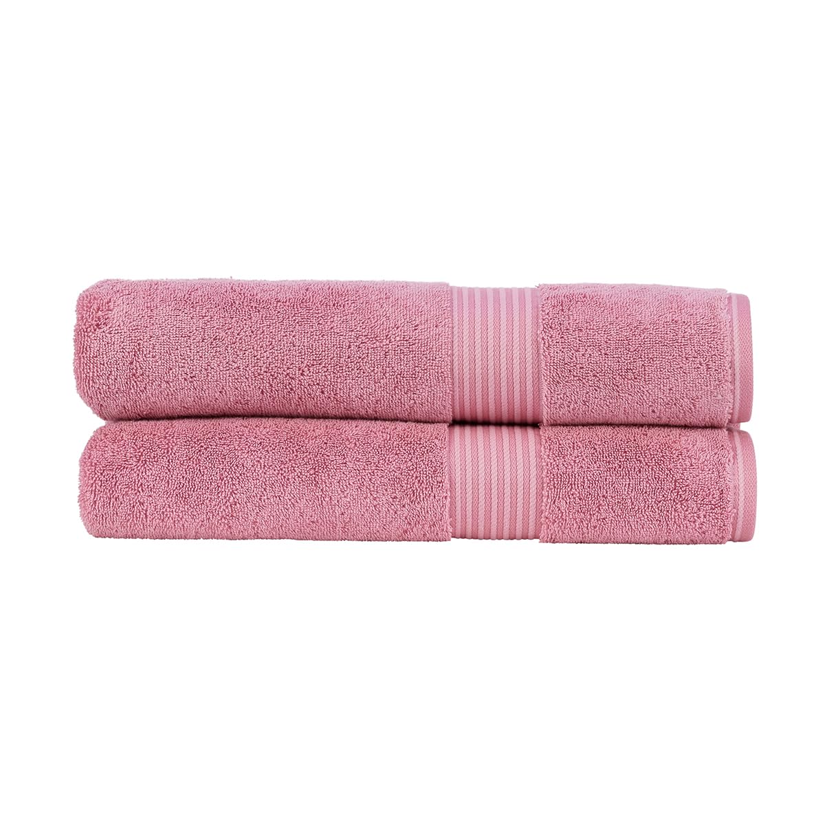 Christy Supreme Hygro 2 Hand Towels Set | Blush Pink | 100% Luxury Supima Cotton | Ultra Soft | Super Absorbent | 650GSM | Plush and Long Lasting — view 44