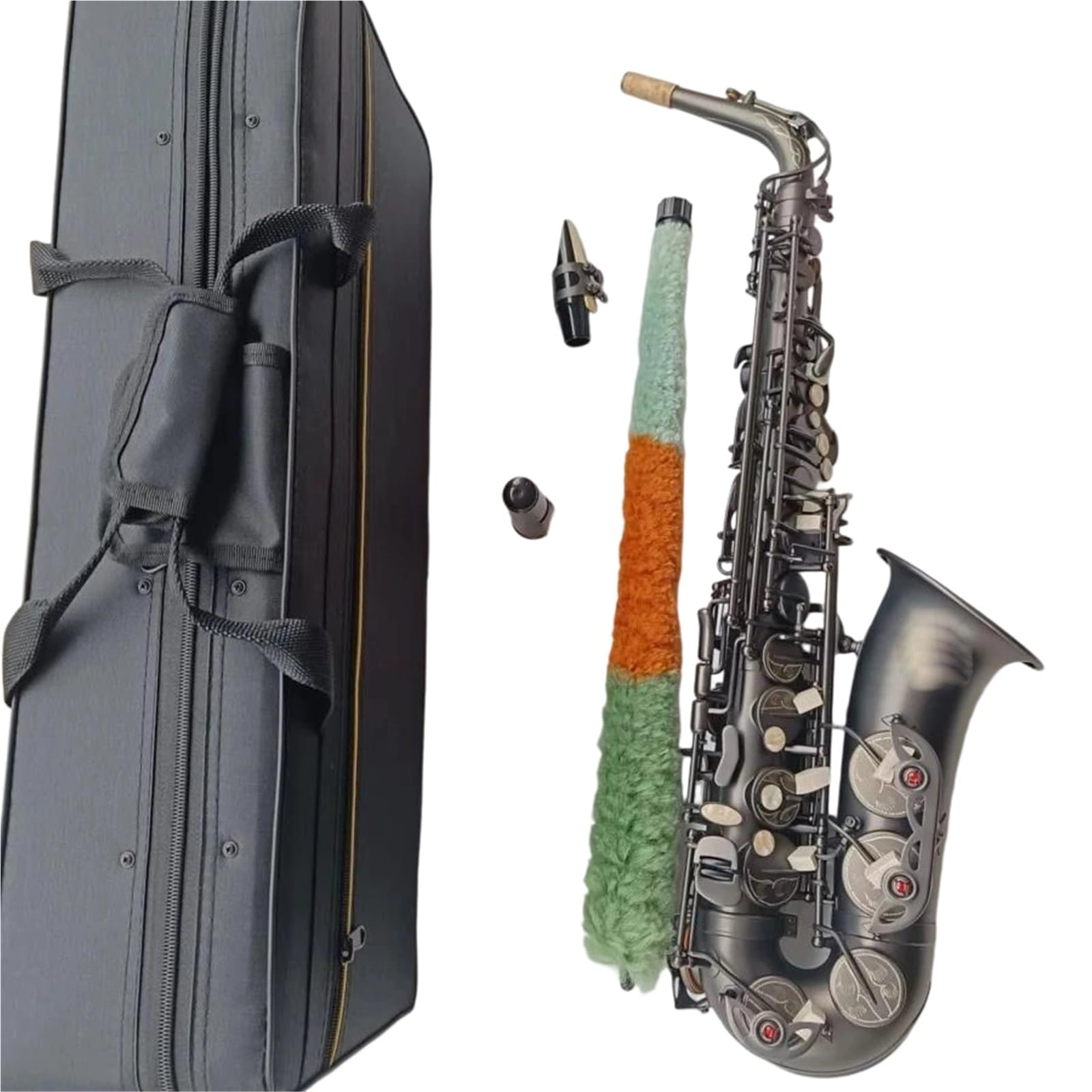 Sassofoni Per Principianti Sassofono Contralto In Mi Bemolle Finitura Nera Opaca Con Custodia