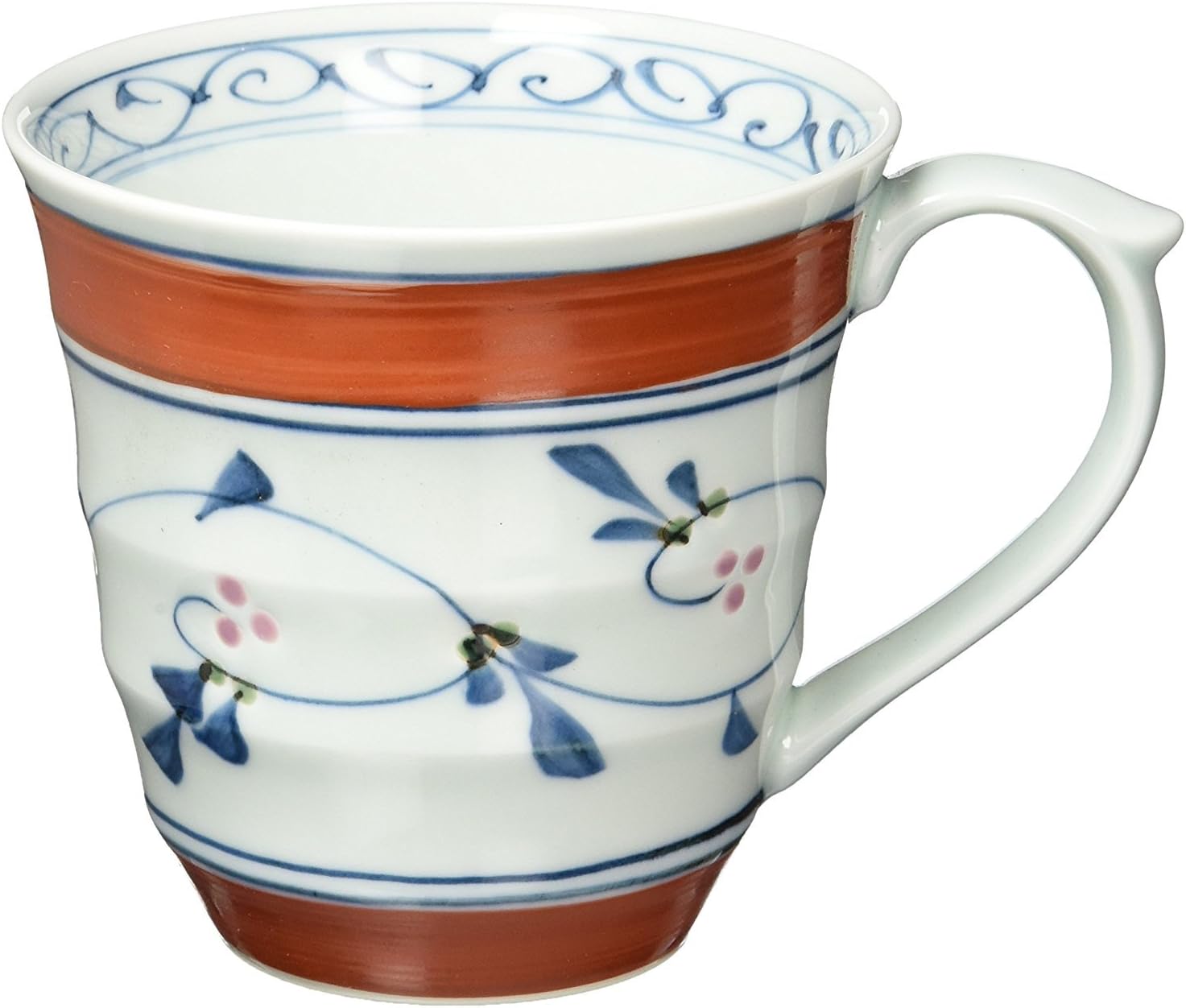 RAO3Z Ranchant 1802-810186/11.2 x Diameter 3.5 x 3.5 inches (8.8 x 8.5 cm), Akamaki Arabesque Arita Ware, Made in Japan