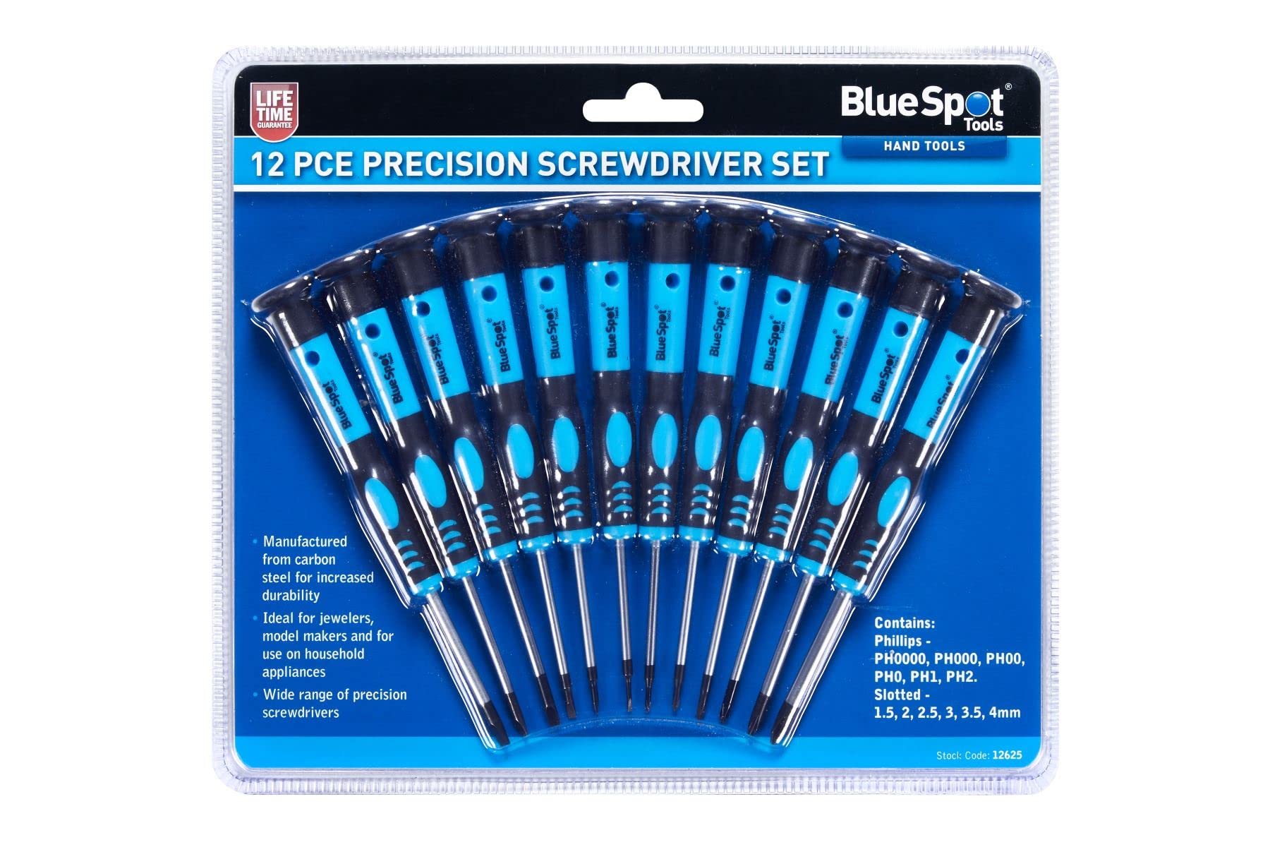 Blue Spot Tools - 12 Pce Precision Screwdriver Set