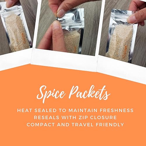 Miniatura 8 de El juego de iniciación de especias orgánicas incluye 12 especias orgánicas Cayena  Canela  Comino  Ajo  Jengibre  Condimento italiano  Cebolla